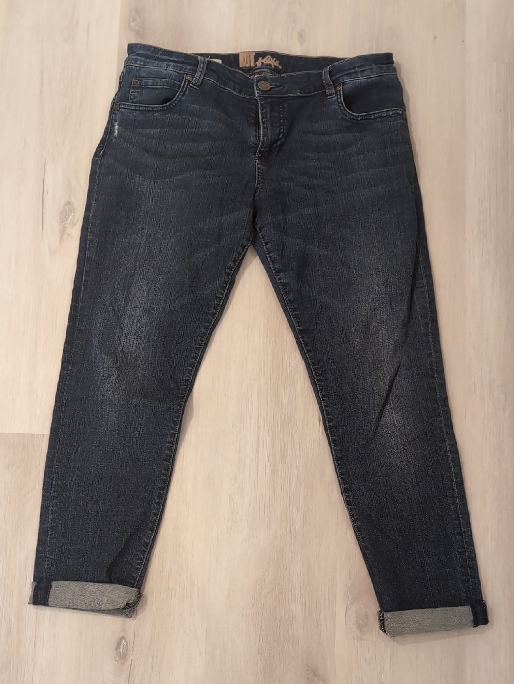 Kut From The Kloth Dark Indigo Boyfriend Jeans